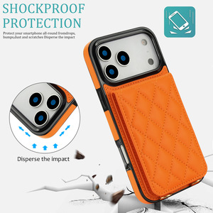 Funda de Cuero de Lujo para <span class=keywords><strong>iPhone</strong></span> 17 Pro Max con Correa de Muñeca y Correa Cruzada, Cartera RFID, Funda para Teléfono Móvil para <span class=keywords><strong>iPhone</strong></span> 16 17 - Product Image 4