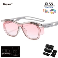 Lunettes de soleil tendance personnalisées Boyarn, modèle unique, pour hommes et femmes, style cool, tendance influenceur