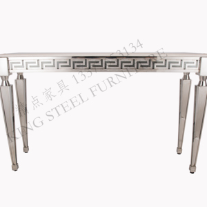 Mesas de entrada de pasillo italiano, <span class=keywords><strong>mesa</strong></span> de <span class=keywords><strong>consola</strong></span> con marco de acero de Metal plateado, mesas de <span class=keywords><strong>consola</strong></span> de mármol de lujo, muebles modernos para sala de estar - Product Image 4