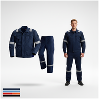 Combinaison de travail pour homme avec logo personnalisé, bleu marine, uniforme de sécurité réfléchissant, multi-poches, combinaison de mécanicien, tenue de travail robuste