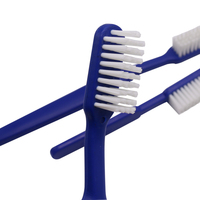 Brosse à dents en nylon pour adulte, poignée en caoutchouc confortable, antidérapante, souple, à double action, poils ultra-doux, élégante