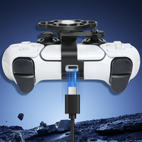 Volant Mini Ergonomique pour Manette PS5 Accessoire de Jeu de Course Prise en Main Améliorée Joystick Volant