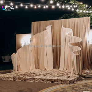 Nuevo 2026 Soporte Arqueado Metálico para Decoración de Fondo de Tela, para Decoración de Escenarios al Aire Libre y Bodas, Precio Mayorista - Product Image 1