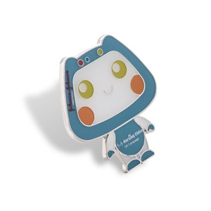 Insignia Metálica de Esmalte Duro de Color Azul con Diseño Encantador y Tarjeta Morada - Product Image 6