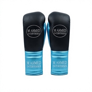 Guantes de Boxeo Muay Thai Personalizados, Guantes de Sparring de Cuero para Kickboxing, Cierre de Gancho y Bucle en la Muñeca, Equipo de Entrenamiento de Artes Marciales - Product Image 3