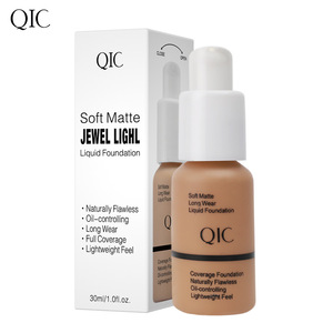 QIC <span class=keywords><strong>Fond</strong></span> <span class=keywords><strong>de</strong></span> <span class=keywords><strong>Teint</strong></span> Liquide Waterproof Anti-Sébum Correcteur Matifiant Hydratant BB Crème pour le <span class=keywords><strong>Teint</strong></span> - Product Image 1