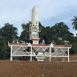 Mesin pencampur beton siap pakai, mesin otomatis dilengkapi dengan dan tiga hoppers - Product Image 3