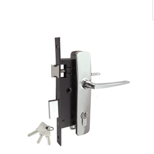 Mortasa leva maniglia della <span class=keywords><strong>porta</strong></span> sulla piastra di alta qualità per uso domestico francese a prezzi accessibili 8945 in alluminio bullone serratura per serrature in legno - Product Image 2