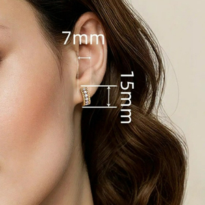 Orecchini a Cerchio Rotondi per Donne, Accessori per Orecchie Semplici per Uso Quotidiano - Product Image 5