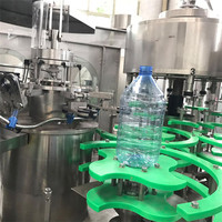 Chaîne de production de remplissage et de bouchage rotative CE entièrement automatique BFC 24000 BPH pour eau potable pure et purifiée en PET