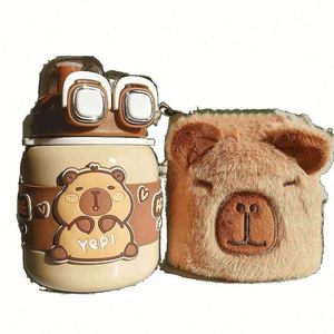 Mug de voyage isotherme en acier inoxydable 620 ml motif Capybara, anti-fuite, pour café et thé, vaisselle promotionnelle en métal de haute qualité - Product Image 2