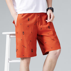 Logo personnalisé plage hommes à la dérive lâche grande taille shorts été surf portant un short élastique cinq points natation à séchage rapide - Product Image 2