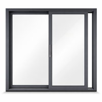 Ventanas de Aluminio con Doble Acristalamiento, Resistentes a Huracanes, Abatibles, Insonorizadas, de Vidrio, Eficientes Energéticamente, en Venta