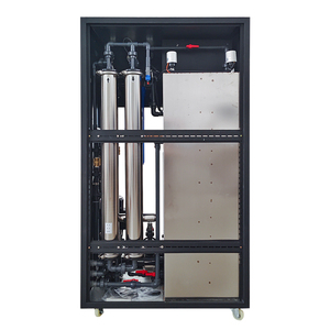 Système de filtration d'eau par osmose inverse 500LPH, taux de dessalement élevé, pompe contrôlée par PLC, certifié CE, eau ultra pure - Product Image 2