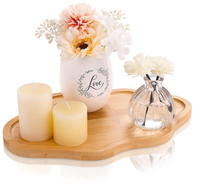 Plateau à bijoux en bois personnalisé de haute qualité, plateau de service décoratif en bois pour table basse, décoration intérieure