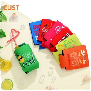 Neoprene Funny Ball Can Cooler Sleeve 12oz Insulated Waterproof Can for Sport Themed Birthday - Product Image 1