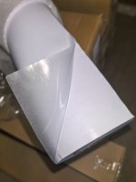 Autocollant PVC givré pour la confidentialité, imprimable UV/éco-solvant, finition mate pour salle de bain et vitrages commerciaux
