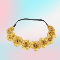Bandeau floral couronne de cheveux d'halloween gothique pour femmes pour les fêtes effrayantes mariages de plage Vampire Cosplay photographie