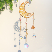 Venta al por mayor Árbol de la vida Suncatcher Luna Suncatcher amatista Sun Catcher Crystal Tree Life of Tree decoración colgante de pared decoración del hogar