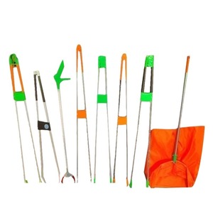 Pince à déchets sanitaire, pinces de nettoyage ménager, pinces de ramassage des ordures, sacs en tissu épaissis et allongés, pelles à poussière, vente en gros - Product Image 4