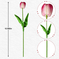 Buket Tulip Buatan Bunga Sutra Imitasi Dekorasi Pernikahan Rangkaian Bunga Dekorasi Rumah Grosir
