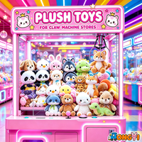 Peluche de personnage adorable de 8 pouces pour machine à griffes, article de jeu d'arcade, cadeau, achat en gros