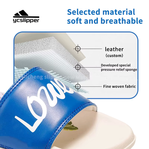 Terlik tedarikçisi düşük adedi Custom Made erkekler için terlik hidro slaytlar Sandal tasarım ayakkabı Unisex terlik yüksek kalite - Product Image 5