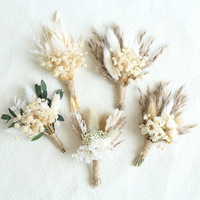 Boutonnière à la main Corsage boutonnière fleurs mariage Banquet fleurs décor pour marié hommes mariée femmes costume robe