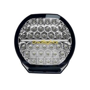 Luces LED de conducción de 9-32V CC, iluminación automática, focos LED de 9 pulgadas para coche, superbrillo, Color blanco y ámbar con accesorios DRL para coche - Product Image 6