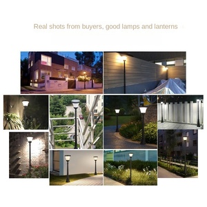 Diseño moderno exterior IP65 impermeable LED Pantalla de doble capa 1,6 M/2M Sensor de movimiento de poste Solar para decoración de jardín y patio - Product Image 3