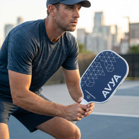Raket Pickleball Profesional AVYA USAPA Approved T700 Raw Carbon Fiber Honeycomb Core 16mm CFS Thermoformed Solid