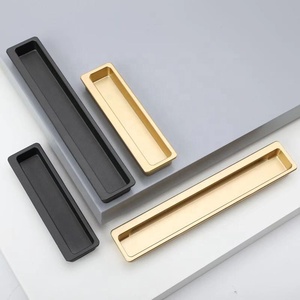 AQM RECESSED HANDLE <strong>Drawer</strong> Zinc Alloy <strong>Dark</strong> <strong>Grey</strong> Solid Recessed <strong>Drawer</strong> Handle Pull - Product Image 4