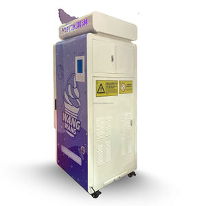 Máquina expendedora automática de autoservicio de helados grandes de 30L, quiosco suave, helado recién hecho en conos de gofres, SABLE Halal gratis FDA - Product Image 3