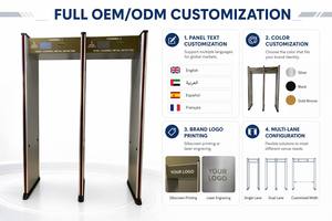 เครื่องตรวจจับโลหะแบบเดินผ่าน KMS Dual Detection RF Signal Walk Through Metal Detector Gate  ปรับแต่งได้โดยตรงจากโรงงาน สำหรับทางเข้าอาคารสำนักงานและล็อบบี้ - Product Image 4