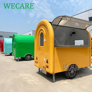 WECARE Carretto Mobile Personalizzato per Gelato, Caffè, Gelati, Hot Dog, Pizza e Snack - Rimorchio per Fast Food in Vendita negli USA - Product Image 3