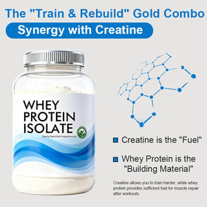 El mejor polvo aislado de proteína de suero estándar dorado para adultos, soporte de construcción muscular, recuperación posterior al entrenamiento - Product Image 5