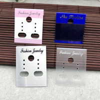 Nouvelles cartes en plastique pour petits clous d'oreille 3*4, accessoires d'emballage de bijoux, accessoires de bricolage, cartes coréennes transparentes mates.