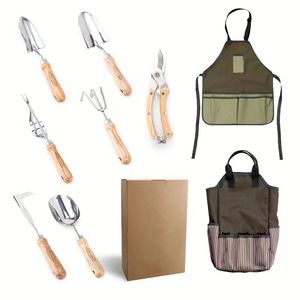Meilleures ventes : Kit d'outils de jardinage manuels en acier inoxydable robuste, avec truelle, sécateur et sac – Cadeau idéal pour le jardinage en extérieur - Product Image 1