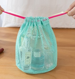 Bolsas de Compras Promocionales de Malla de Nailon con Cordón, Reutilizables, Portátiles, de Moda para Todas las Estaciones, Marca SH, en Varios Colores 1 - Product Image 3