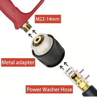Pistolet pulvérisateur à mousse haute pression Bear Crystal M22 MV925 4500 PSI pour nettoyage de voiture, outil pivotant pour laveuse à eau