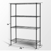 Unité résistante de rayonnage de fil de support d'affichage de support de fil d'acier de l'approbation 4 Tier de Nsf