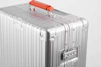 Valise de luxe en aluminium rigide 100 %, légère, durable, antivol avec serrure TSA, roulettes métalliques, style simple et tendance, vente en gros