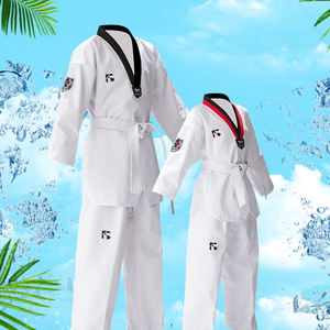 Woosung Vechtsporten Uniform Custom Hoge Kwaliteit Kids Volwassenen 100% Katoen Dobok Zwarte Riem Itf/Hapkido/Taekwondo Kleding uniform