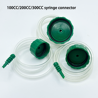 Nouvel adaptateur de seringue en plastique PP vert 100cc-200cc-300cc, connecteur d'aiguille de distribution pneumatique, accessoires pour machines-outils