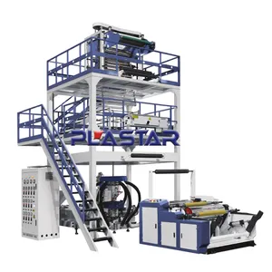 Multi-Layer Poly Pe Plastic Blown Factory Direct Sales Co-Extrusion Double-Layer Blowing Film Machine