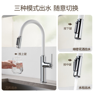 Jieshida Kitchen Faucet 60Cm Pull Out Telescopic Hot Cold Water Sink Tap With Spray Head For Household Dishwasher - Product Image 4