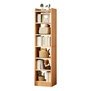 Estantería <span class=keywords><strong>de</strong></span> pie para almacenamiento, mueble <span class=keywords><strong>de</strong></span> almacenamiento sencillo <span class=keywords><strong>de</strong></span> varias capas para sala <span class=keywords><strong>de</strong></span> estar, librero pequeño para espacios estrechos junto al almacenamiento - Product Image 1