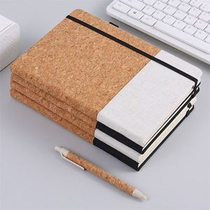 Libreta Promocional 2025, Diario A5 con Cubierta de Corcho y Madera, Ecológica, Bloc de Notas de Oficina para Negocios - Product Image 5