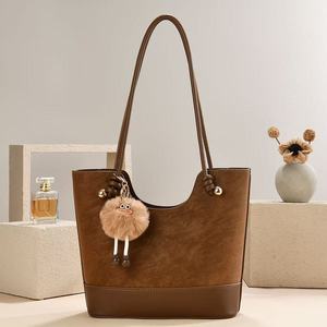 Bolso Tote An Ru Shi Color Café, Tamaño Mediano, Casual y Elegante, Bolso Bandolera para Uso Diario, Invierno 2025 - Product Image 2