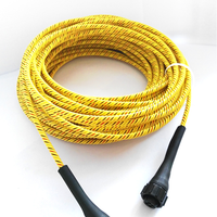 Système professionnel de détection de fuites d'eau, réseau TCP/GSM, alarme sonore, application intelligente Tuya, câble de détection 100-200m